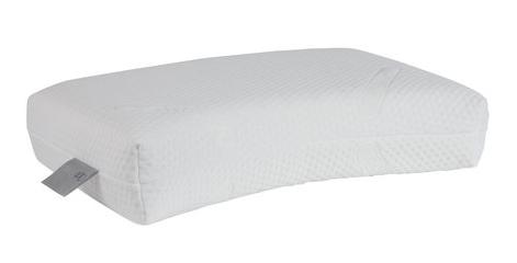 Optisleep OS520 Vormvast hoofdkussen met een uitsparing voor de nek voor een optimale ondersteuning. Gevuld met 50 % natuurlatex en 50% synthetische latex.